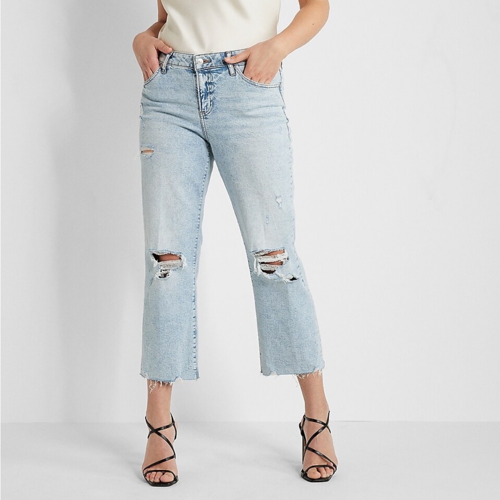 Express 90s Ankle Boot Mid-Rise Jeans